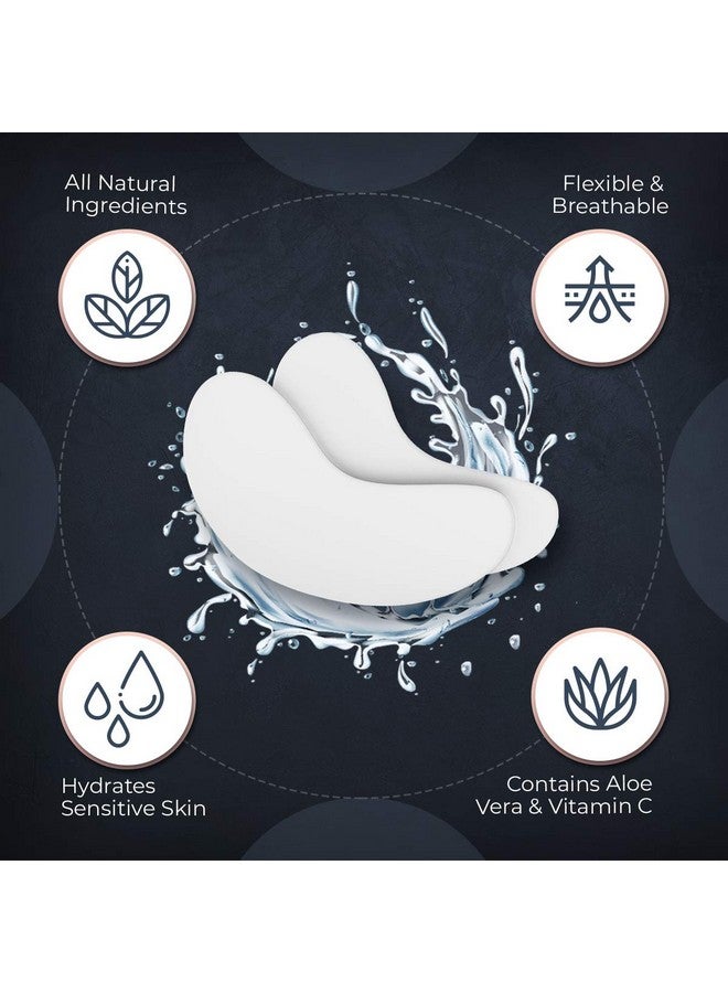 CICI Lash 100 Pairs Under Eye Pads For Eyelash Extensions Professional Lint Free Hydrogel Eye Patches With Moisturizing Vitamin C And Aloe Vera For Eyelash Extension & Lash Lift/Perm Gel Undereye Eyepads - Image 4