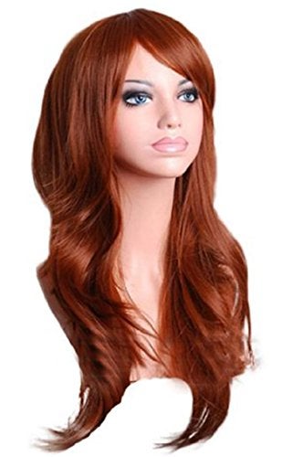 ANESHE Wigs 28" Long Wavy Hair Heat Resistant Cosplay Wig for Women (Light Brown) - Image 2