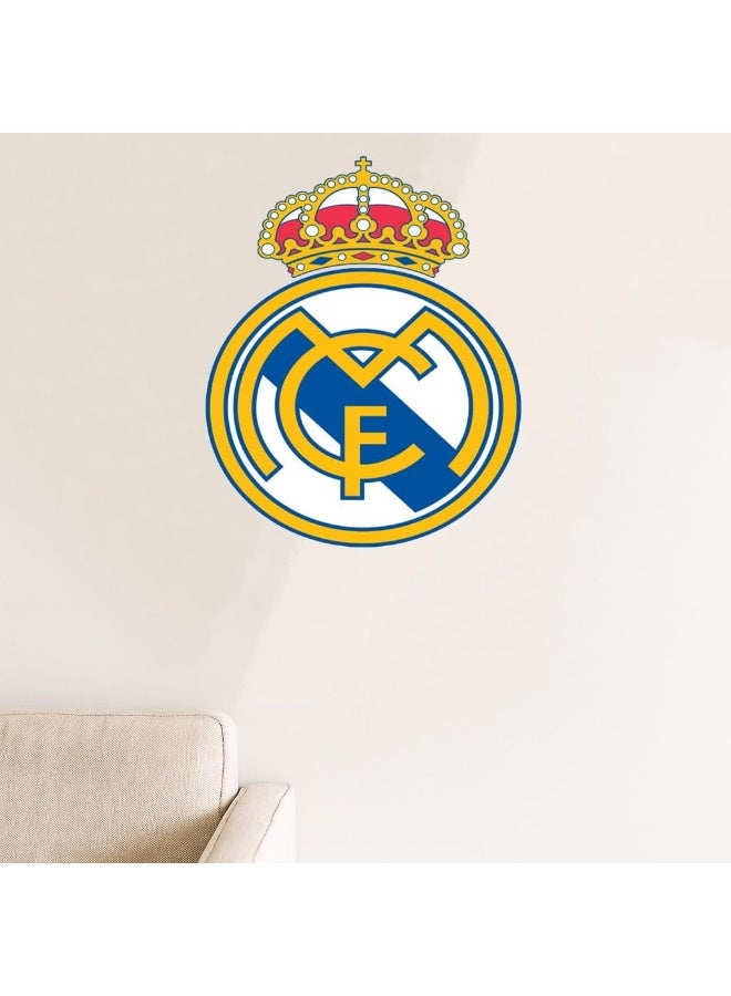 Real Madrid CF Wooden Wall Plaque (Unframed) – Easy to Hang 30 x 18 cm Light Decor Piece - Image 1