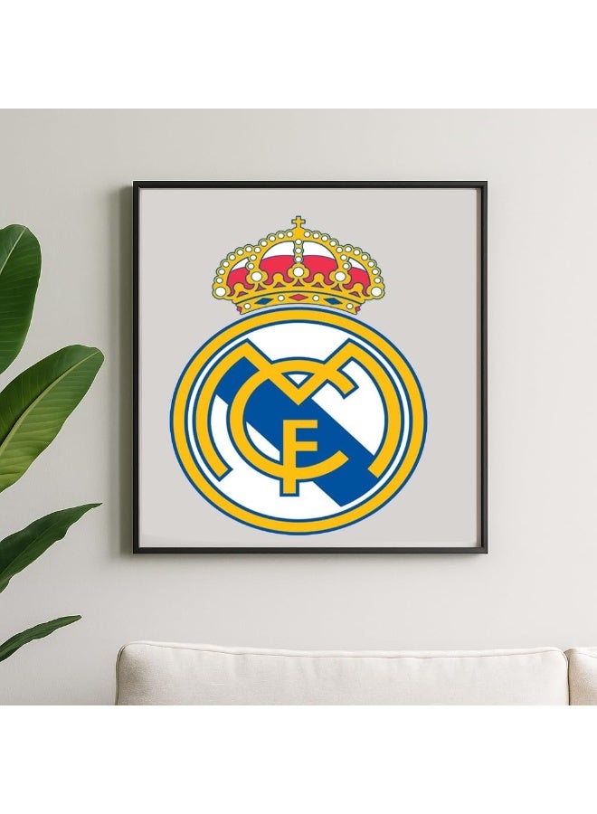 Real Madrid CF Wooden Wall Plaque (Unframed) – Easy to Hang 30 x 18 cm Light Decor Piece - Image 2