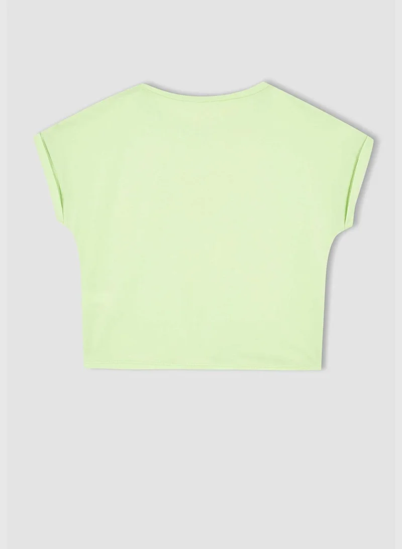 ديفاكتو Regular Fit Short Sleeve Printed T-Shirt