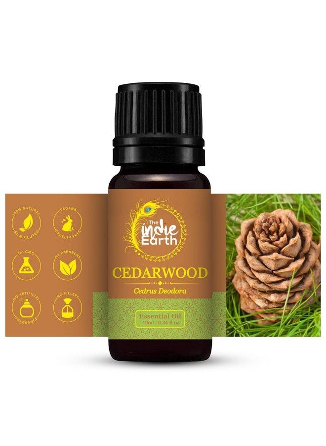 The Indie Earth Cedarwood Essential Oil For Healthy Hair Growth Skin Care And Harmony Of Body & Mind Sourced Directly From Himalayas India 10 Ml  - Image 3