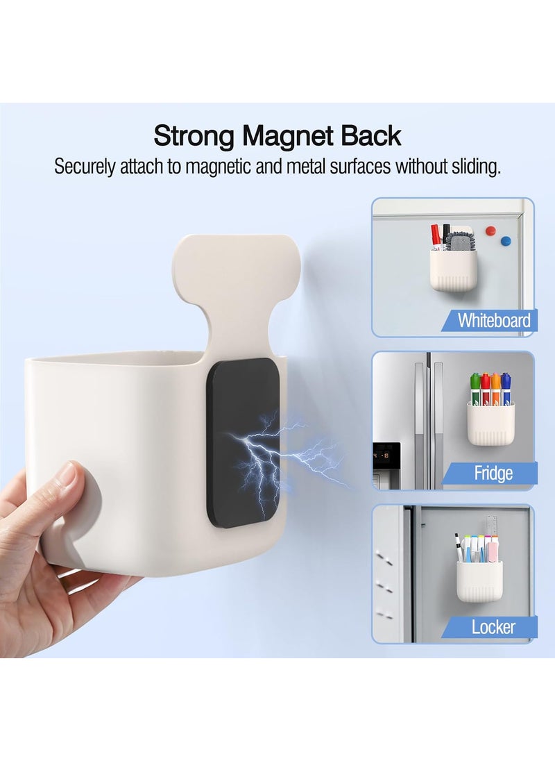 MoKo MoKo Magnetic Dry Erase Marker Holder 2Pack Magnetic Marker Holder for Whiteboard Pen Case Pencil Storage Organizer for Office Locker Refrigerator White  - Image 3
