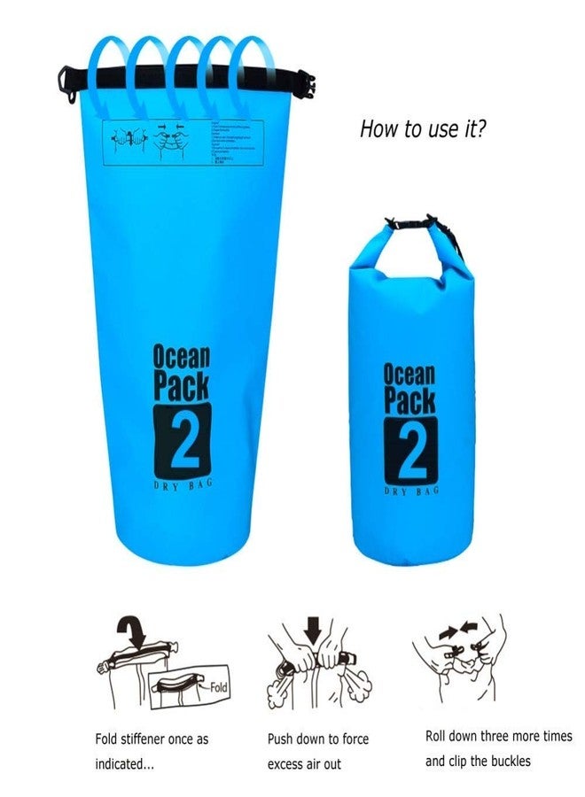 NANIAAY Waterproof Dry Bag with Adjustable Strap | 2L Floating Pouch for Kayaking, Swimming, Boating & Outdoor Adventures | Lightweight & Durable PVC Bag - Image 5