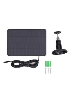 Solar Panel 4W 5V Outdoor Waterproof Weather Resistant Regulable Brackets Low Power Consumption Photovoltaic Panel