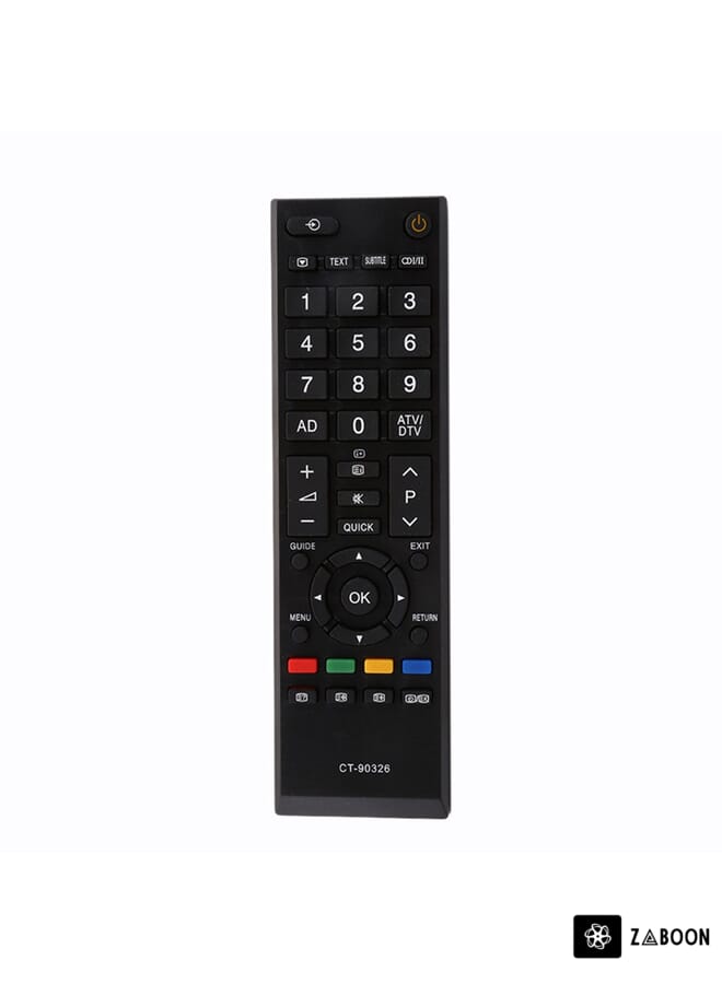 Zaboon New Replacement Remote Control For TOSHIBA 3D SMART LED LCD TV 42RV635DB 40LV665DB 42AV635DB CT-90326 Black