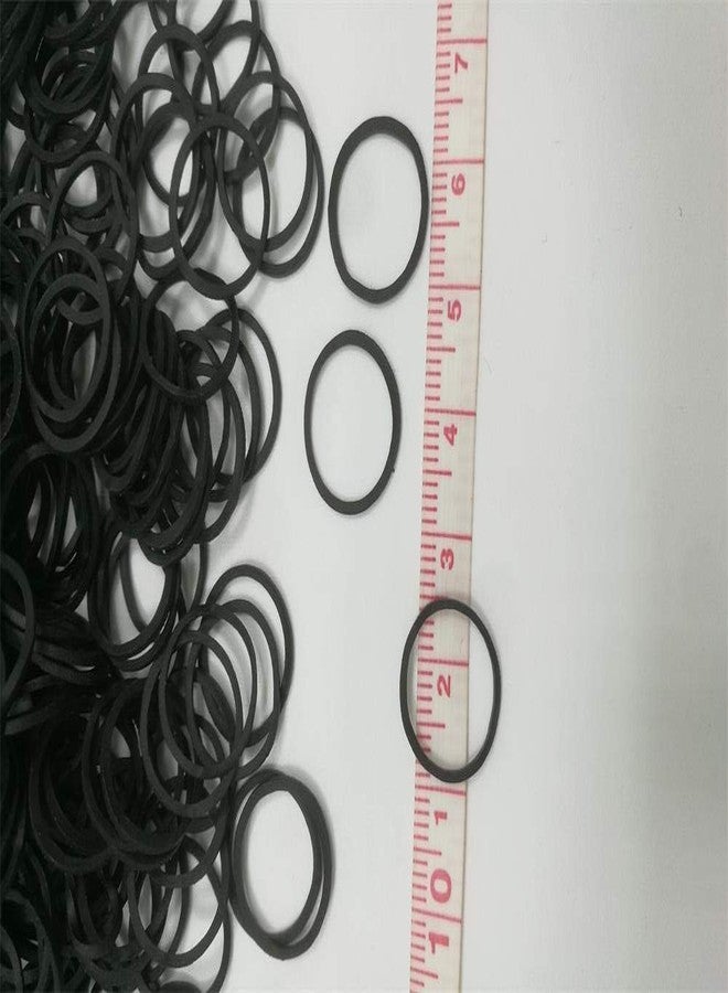 RECTYO GALLERY 1000 PCS Mini Rubber Bands, Soft Elastic Bands, Premium Small Tiny Black Rubber Bands for Kids Hair, Braids Hair, Wedding Hairstyle (1000 Pieces, Black) - Image 3