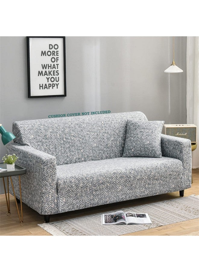 House of Quirk Universal Triple Seater Sofa Cover Big Elasticity Cover for Couch Flexible 140 GSM Sofa Slipcover (Graphic Grey, 185-230cm) - Image 2