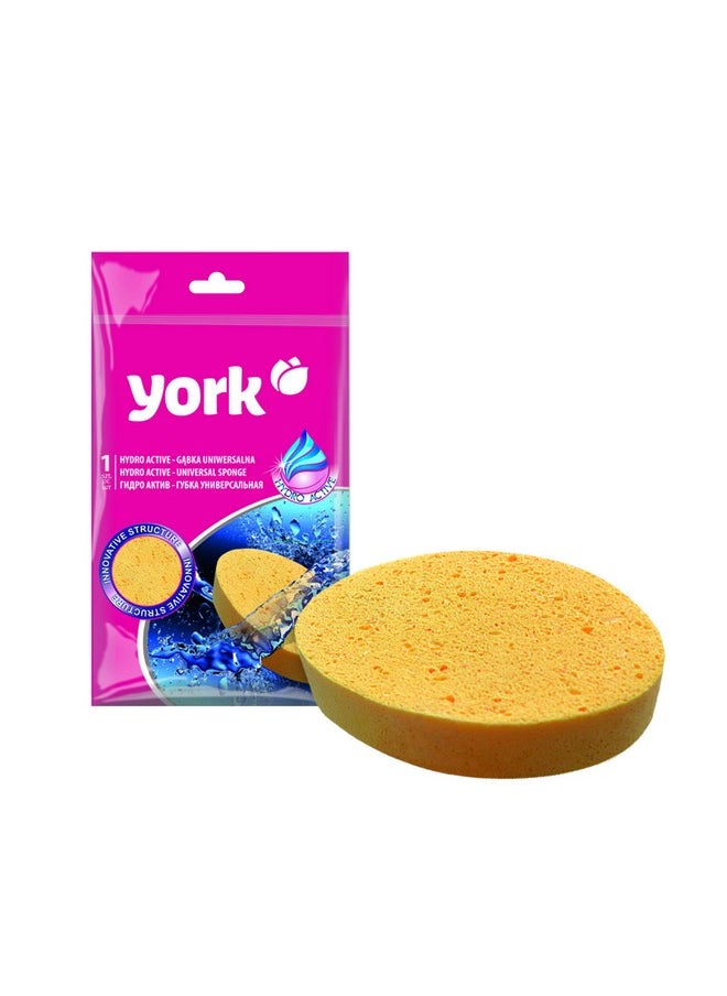YORK Super Absorptive Hydroactive Sponge Pad For Kitchen And Household Cleaning And Wiping [024100], High-Performance Cleaning Sponge, Efficient And Durable, Ideal For All Surface Types, Pack Of 1  - Image 2