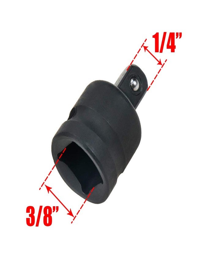 Xiaoyztan 3/8 F to 1/4 M Impact Adapter, Chrome Vanadium Steel Squre Socket for Impact Driver Conversions, Pack of 2 - Image 2