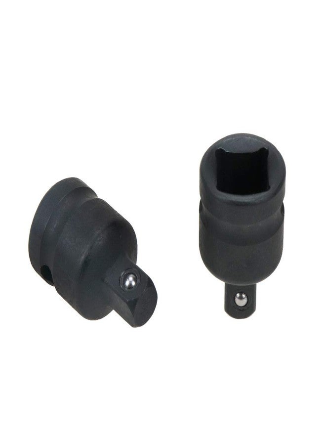 Xiaoyztan 3/8 F to 1/4 M Impact Adapter, Chrome Vanadium Steel Squre Socket for Impact Driver Conversions, Pack of 2 - Image 1