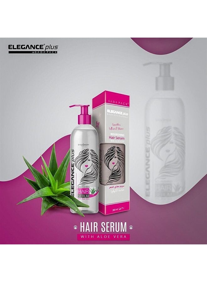 E Elegance سيروم شعر مغذي مع الألوة فيرا 10.14 أونصة - Image 4