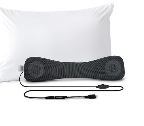 Homihear Somnus Wired Pillow Speaker for Sleeping Lightning Aux Support Sleep Headphones Volume Control Audio Books and Podcasts Slumber Music Pillow for iPhone 146 Series - Image 1