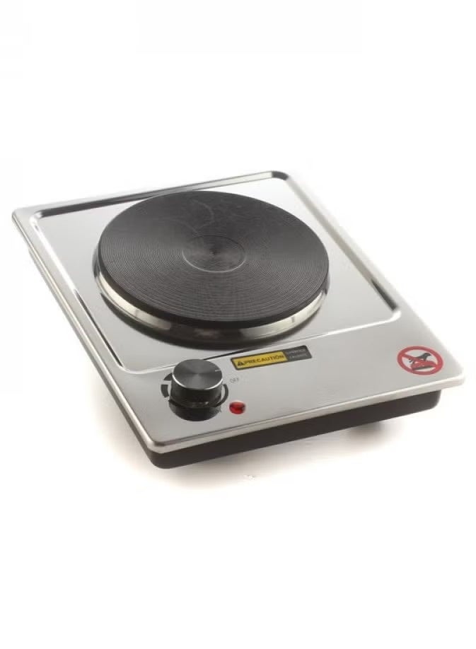 BEAKEY Stainless steel electric hob with single burner and temperature control – 1500 watts - Image 3