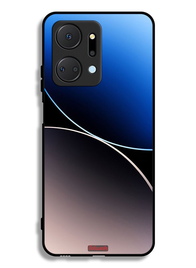 Tolwak Honor X7a Protective Case Cover Curve Lines Pattern - Image 2