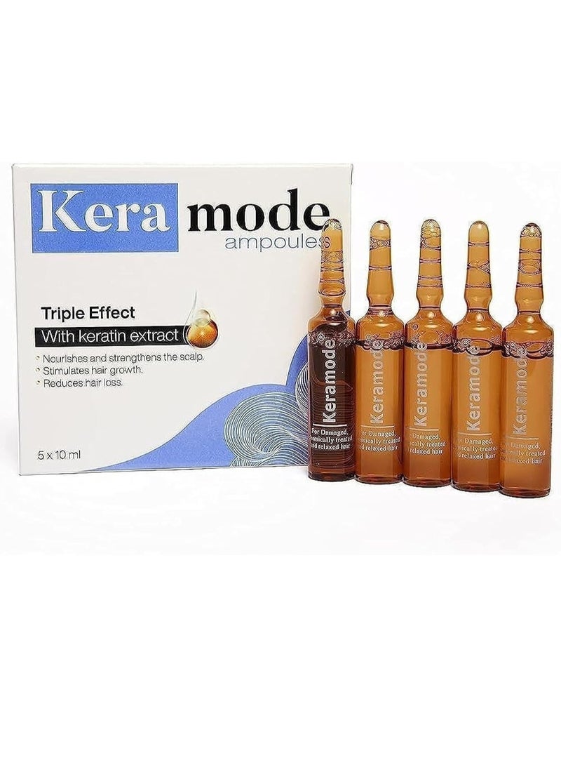 Melano Pharma Kera Mode Hair Ampoules with Keratin, 5 × 10 ml - Image 2
