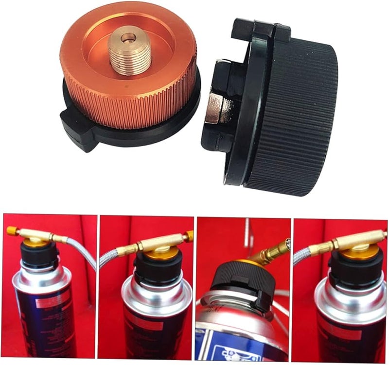 Gas Adapter Split Connector For Camping Stove Isobutane Canister Leak Proof Design Outdoor Use Random Colors - Image 2