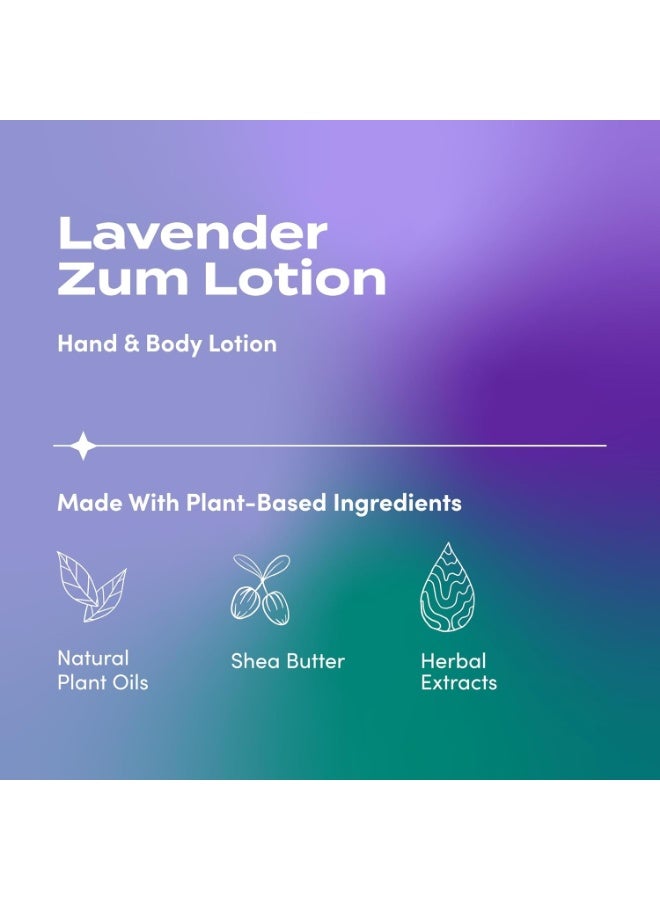 ZUM Zum Indigo Wild Hand & Body Lotion - Natural Hand Lotion for Dry Hands - Body Lotion for Women & Men - Body Moisturizers Include Shea Butter, Jojoba Oil & More - Lavender Scent - 6 fl oz - Image 4
