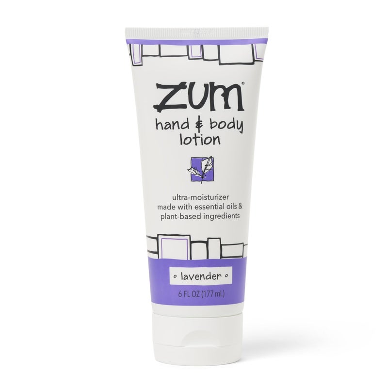 ZUM Indigo Wild Zum Hand & Body Lotion - Natural Hand Lotion for Dry Hands - Body Lotion for Women & Men - Body Moisturizers Include Shea Butter, Jojoba Oil & More - Lavender - 6 fl oz - Image 1