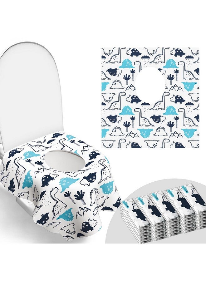 POIKSHARK 30 Pack Toilet Seat Covers Disposable, Large Waterproof Potty Covers for Toddlers, Kids, and Adults, Individually Wrapped for Travel, Toddler Potty Training for Public Restroom, Airplane, Trip - Image 1