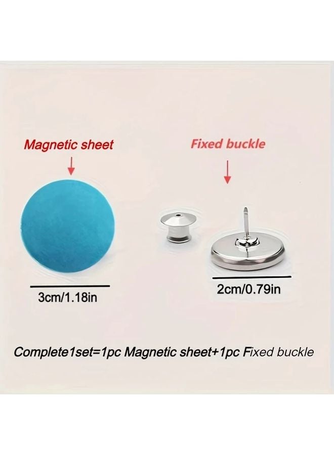 24 Pieces Magnetic Curtain Hooks Easy Install Wall Mounted Magnets For Shower Curtains - Image 4