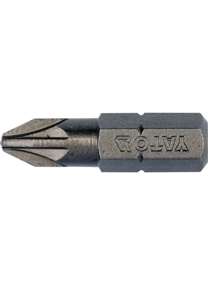 YATO Screwdriver Bits 1/4"x25mm PZ2 10pcs/Box YT-78135