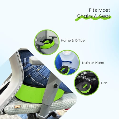 Sleepsia Donut Pillow for Tailbone Pain |1 Year Warranty| Coccyx Seat Cushion for Chair, Hemorrhoid & Piles Pillow, Car Seat Donut Cushion Hemorrhoids Fistula Prostate Post Relief-Grey Gel Memory Foam - Image 5