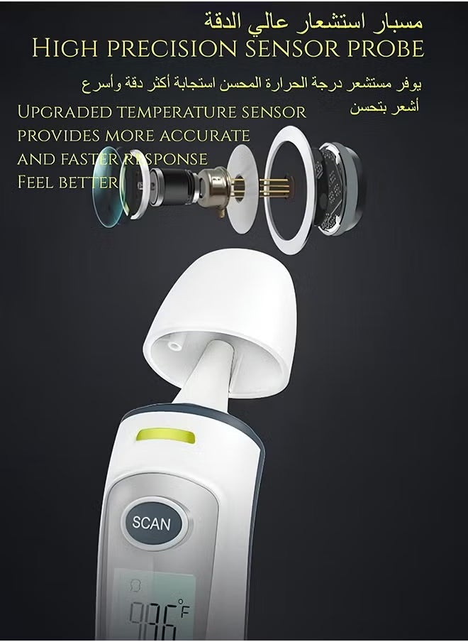 SCAN Household Medical Grade Electronic Infrared Thermometer Baby Forehead Ear Thermometer  - Image 4