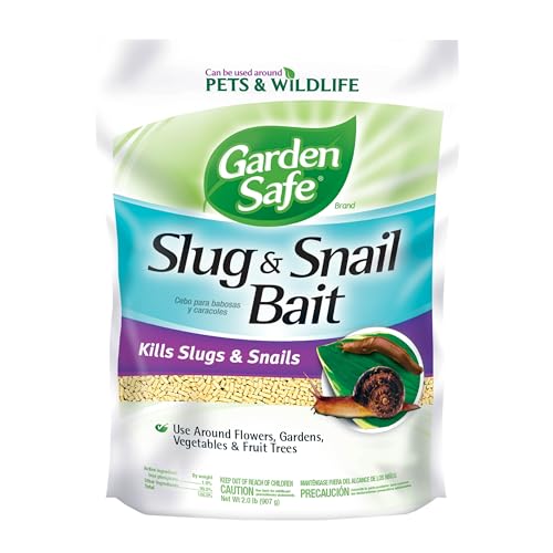 Garden Safe حبوب طعم الحلزونات والقواقع من علامة جاردن سيف، 2 باوند، تبدأ الحلزونات والقواقع بالموت خلال 3 إلى 6 أيام، يمكن استخدامها حول الحيوانات الأليفة والحياة البرية، للحدائق والحدائق المنزلية والدفيئات، 1 عبوة - Image 1