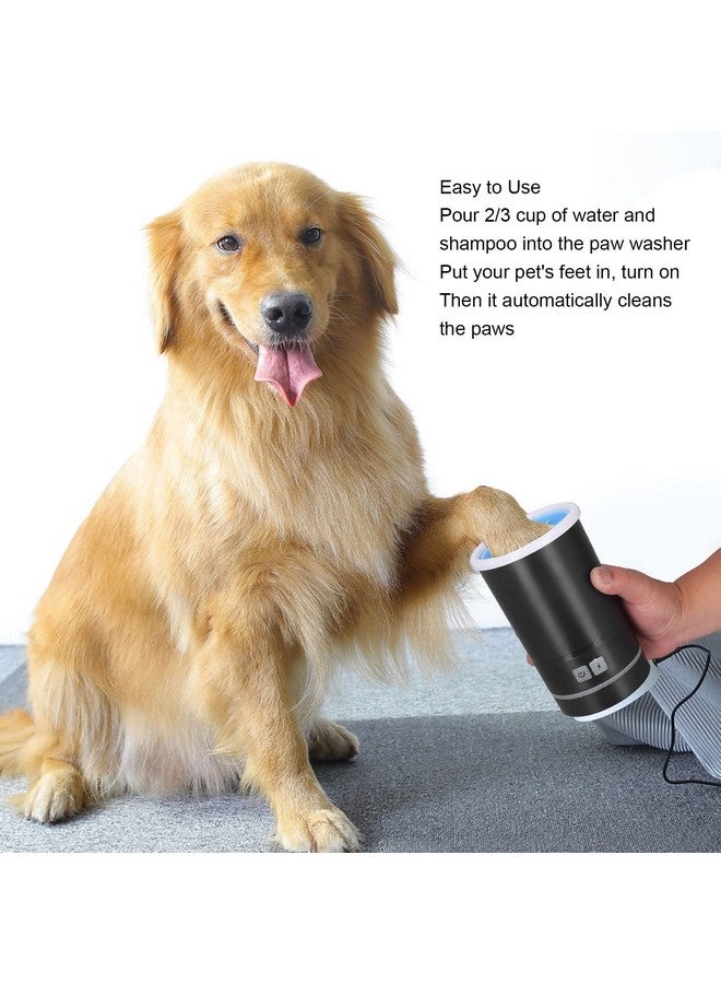 Dpofirs Pet Washer, Automatic Usb Rechargeable Soft Brushes Portable Dog Foot Cleaner For Small Medium Dogs - Image 5