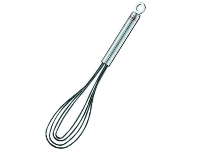 RÃ¶sle Rosle 95656 Stainless Steel  Silicone Flat Egg Beater Whisk 104 Inch Silver 
