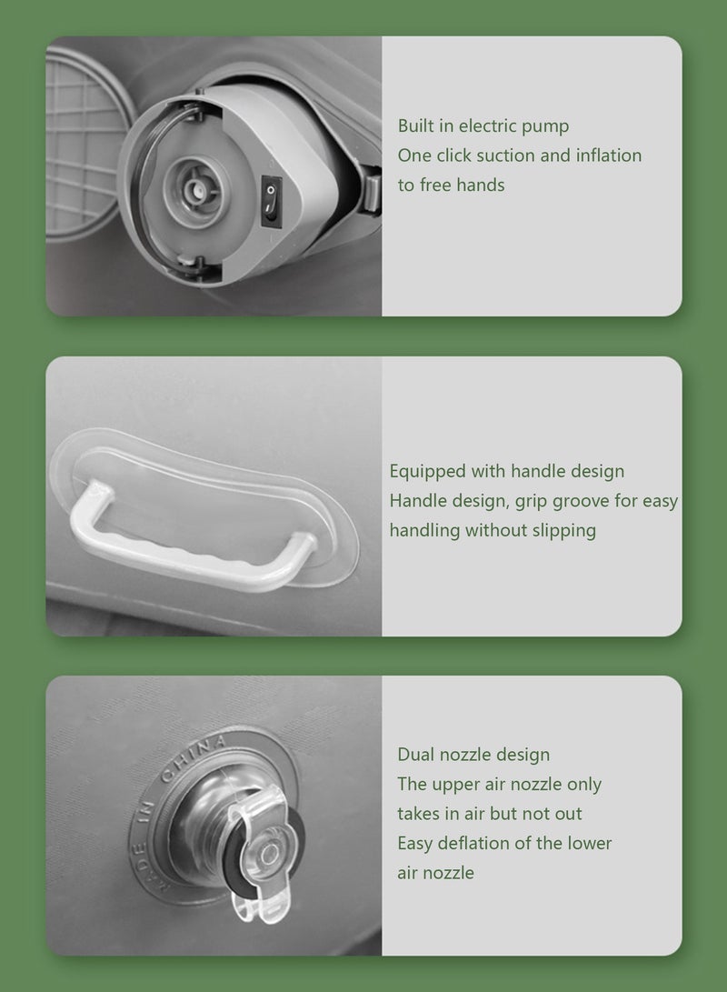 Arabest Auto Inflatable Couch - 2-in-1 Quick-Fill Air Mattress Sofa Bed with Portable High-Speed Electric Air Pump, Easy Setup for Indoor/Outdoor, Camping, Home Guests, Travel & Lounge - Image 4