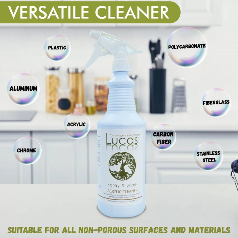 LUCASOL Acrylic and Plastic Cleaner, 32 Ounce - Image 3