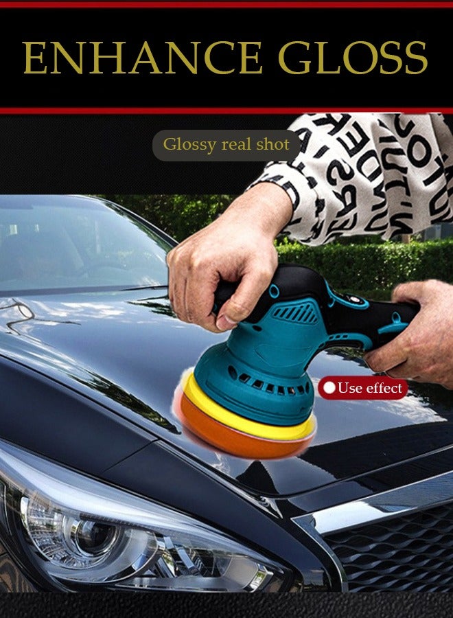 DUNISO Cordless Car Buffer Polisher Machine Kit with 1PCS 12V 2.6Ah Rechargeable Batteries, 8 Variable Speed 2800-5500RPM, Portable Polishing Waxer for Detailing/Waxing - Image 4