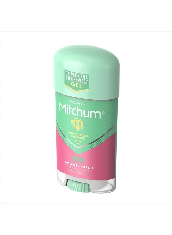 Mitchum For Women Power Gel Anti-Perspirant Deodorant Powder Fresh 2.25 oz (Pack of 5) - Image 2