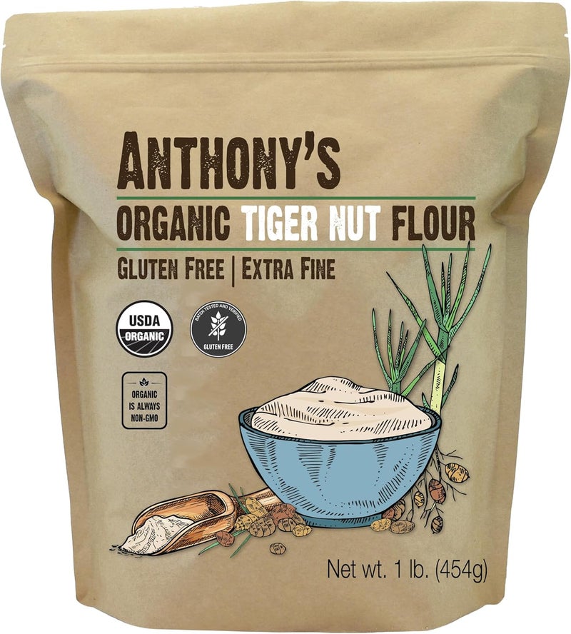 Anthony's Organic Tiger Nut Flour - 1 lb, Gluten Free, Non-GMO, Paleo Friendly - Image 1