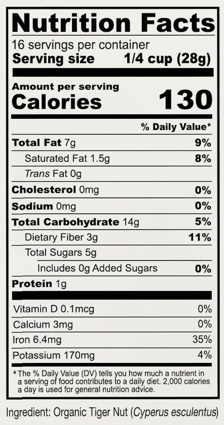 Anthony's Organic Tiger Nut Flour - 1 lb, Gluten Free, Non-GMO, Paleo Friendly - Image 3