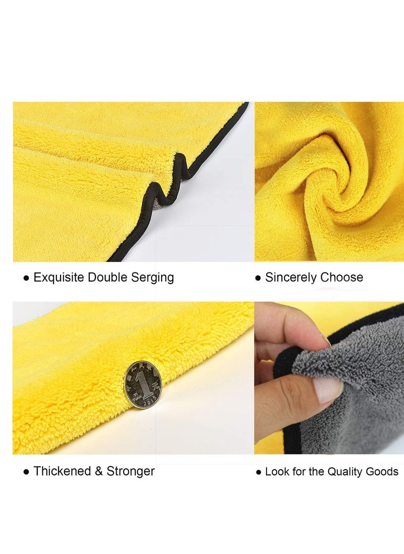 Generic - Car Drying Towel,ShowTop Free Microfiber Cleaning Cloth,Premium Professional Soft Microfiber Towel,Super Absorbent Detailing Towel for Car/Windows/Screen/Kitchen,40x30cm 3Pack - Image 1