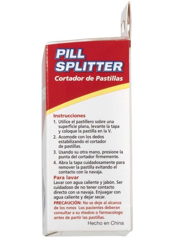 ACU-LIFE Pill Cutter And Splitter, Cuts Pills, Vitamins, Tablets, Stainless Steel Blade, Includes Storage Container, Color May Vary  - Image 4