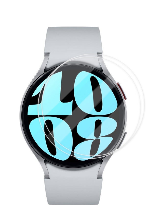 huanmate 2 Pieces Premium Screen Protector For Samsung Galaxy Watch 6 40mm Clear