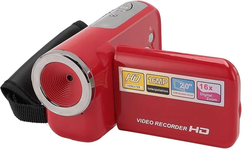 Asixxsix 1080P HD 16MP كاميرا مدونة فيديو مع تكبير رقمي 16X شاشة 2 بوصة 32 جيجابايت - Image 2