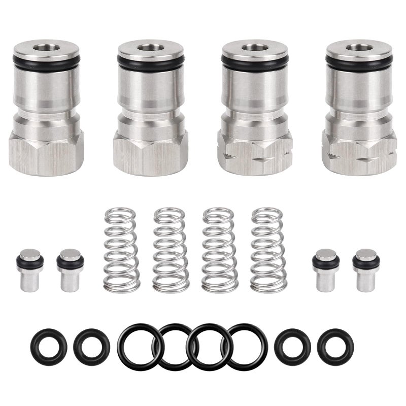 Hgkeke 2 Packs Ball Lock Keg Posts for Cornelius Keg Stainless Corny Keg Post 193218 Female Thread Gas Post Keg Liquid Post Replacement ORings Ball Lock Keg Fittings Post  Poppet Spring