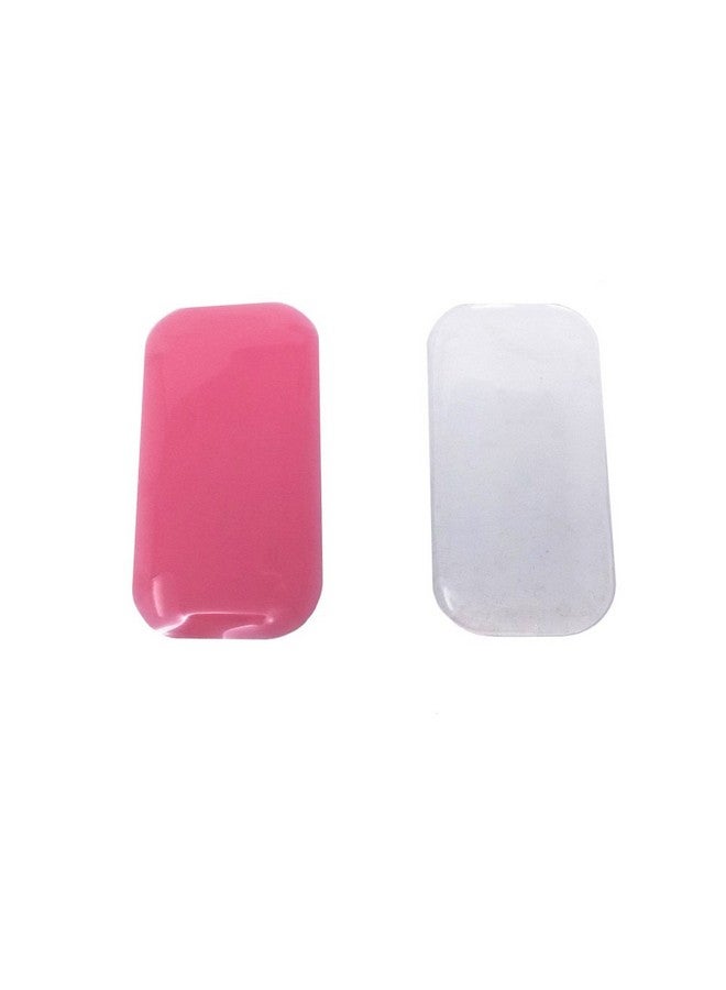HONBAY 2Pcs Clear And Pink Silicone False Lashes Holder Pads Lash Holder - Image 1