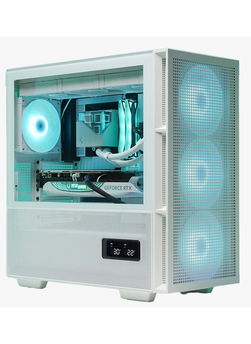 NANOTECH OmegaVibe Gaming PC - AMD Ryzen 7 7800X3D AM5 Processor, 8 Cores & 16 Threads, DDR5 32GB (2*16) Ram, PURE AMD Radeon RX 9070 XT 16GB Graphics Card, 2TB Gen4.0*4 NVMe M.2 SSD, 3 Fan AIO Liquid Cooler, 850W 80 Plus Power Supply, Windows 11 Pro | Wi-Fi  - Image 1