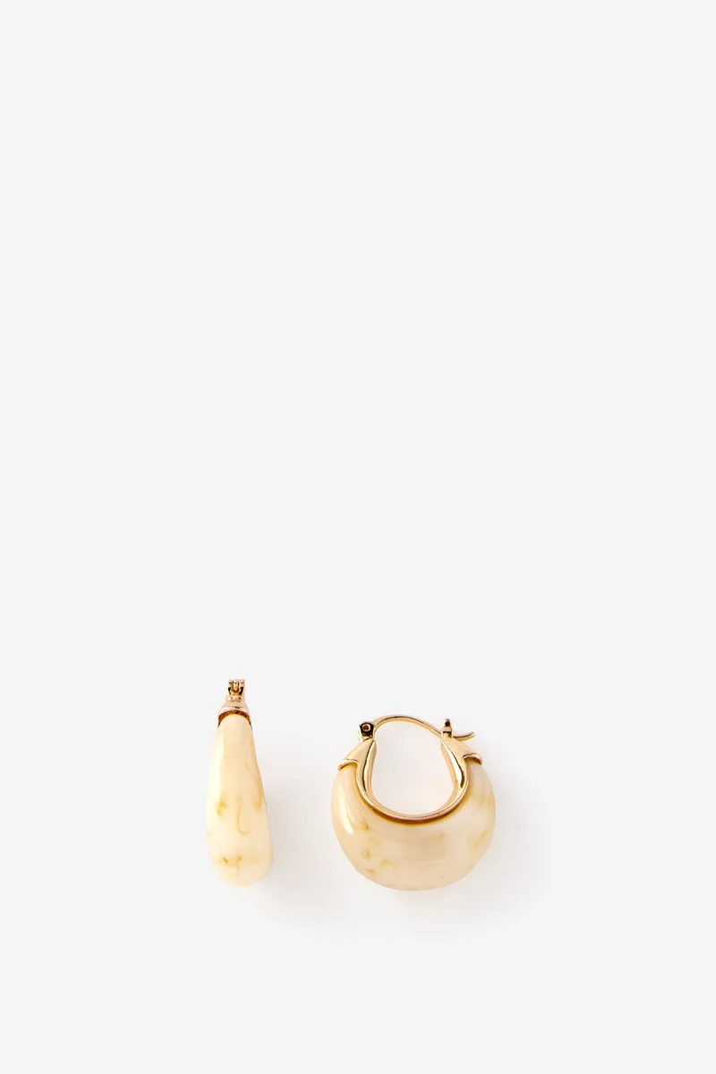 روبي Mid Hoop Earring