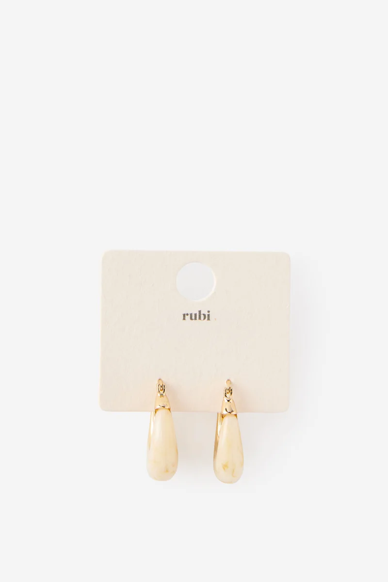 روبي Mid Hoop Earring