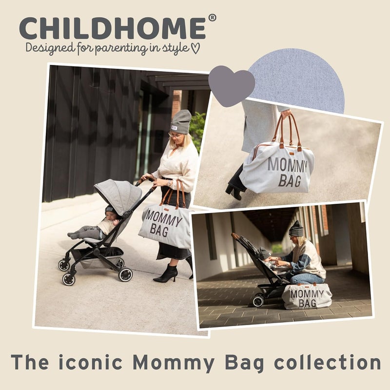Childhome Mommy Bag - Large Capacity Maternity Travel Bag with Changing Mat - Image 2