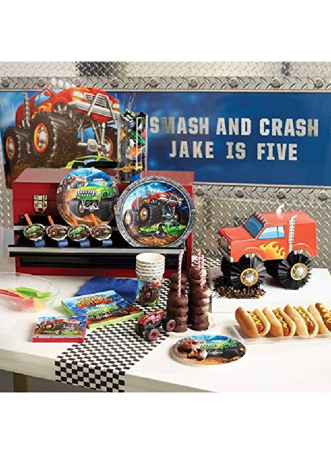CREATIVE CONVERTING - Monster Truck Party Blowers 8 Ct 2.5" X 5.25" Multicolored - Image 1