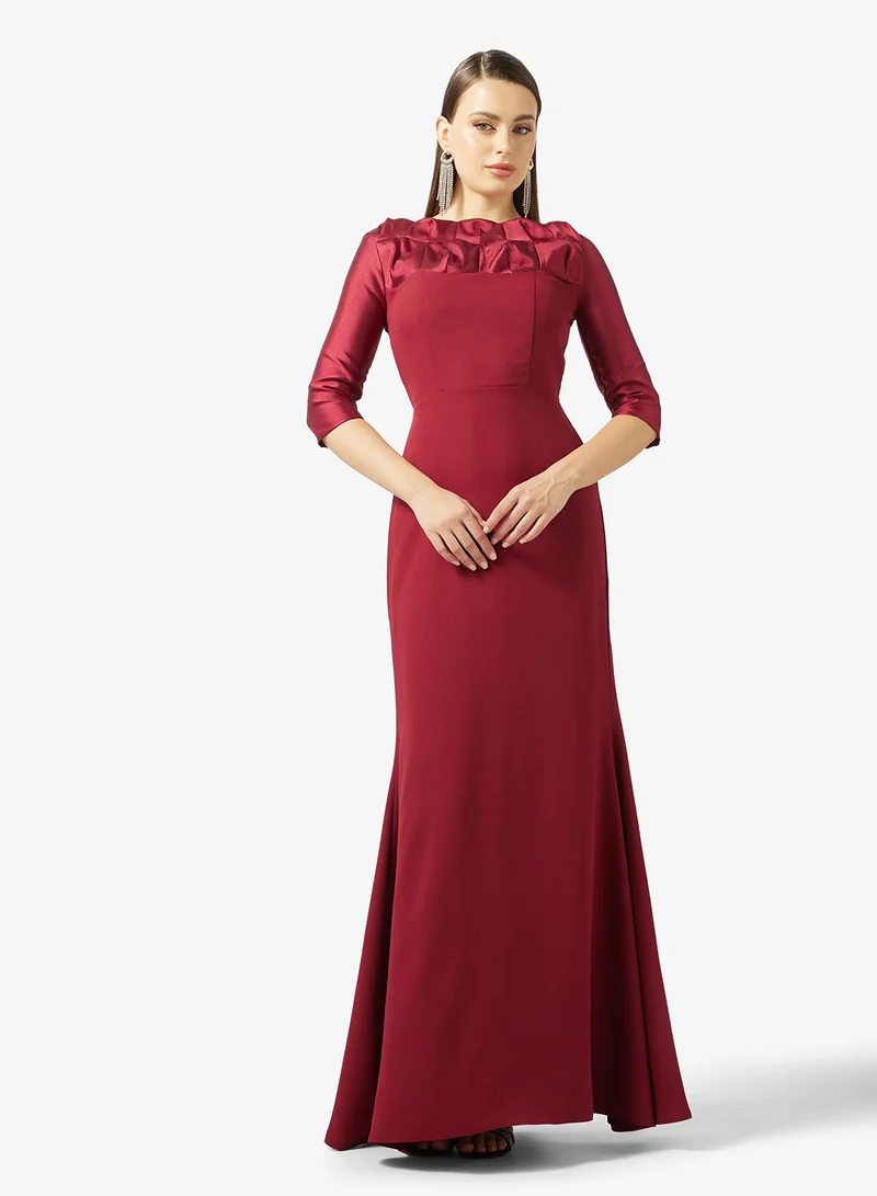 Namshi x  Two Tone Mermaid Dress in Mikado for Women | Best Price UAE