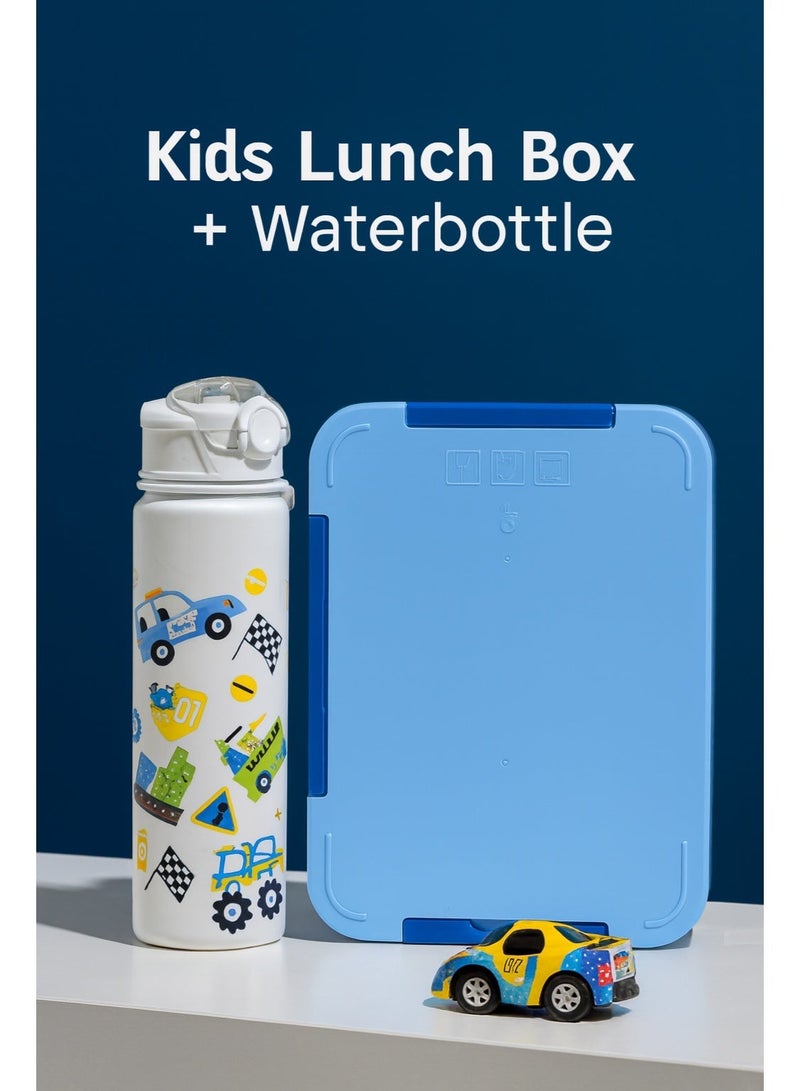 Ultimate Kids' School Lunch Set – High Quality Leak-Proof Bento Box Combo (2-Piece Set) (Free Water Bottle) - Image 2